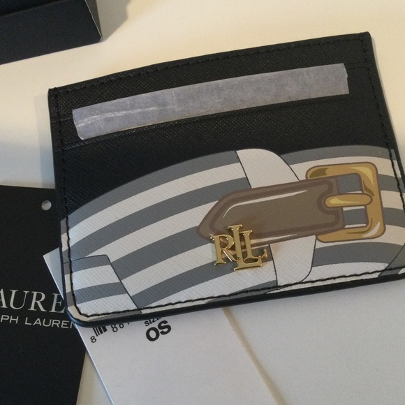 Ralph Lauren Handbags - NWT Ralph Lauren Crosshatch Leather Card Case
